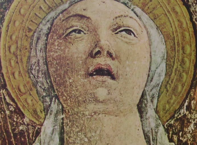 Andrea Mantegna: Affreschi della cappella Ovetari, particolare dell’Assunzione della Vergine, chiesa degli Eremitani di Padova.